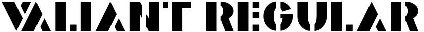 Valiant Regular font