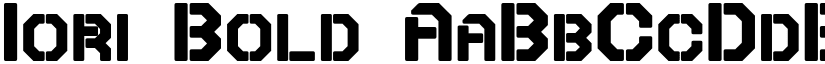 Iori Bold font