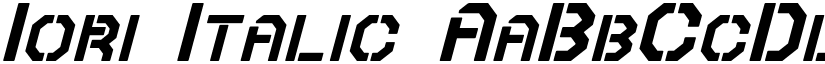 Iori Italic font