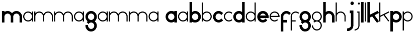 MammaGamma font