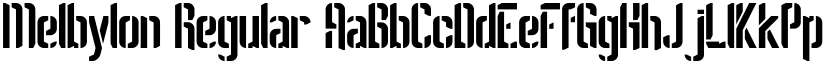 Melbylon Regular font