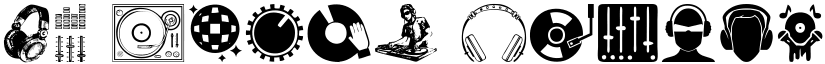 DJ Icons Regular font