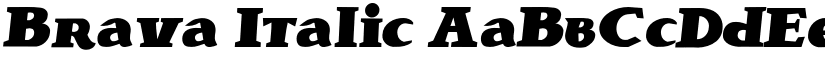 Brava Italic font