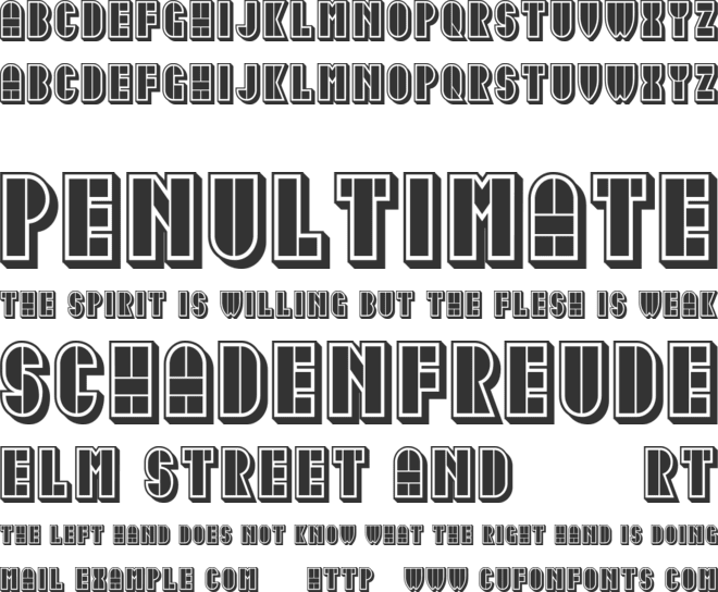 Idiotism font preview