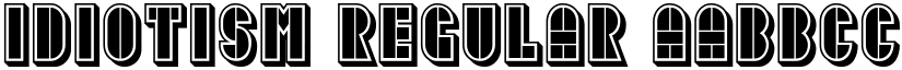 Idiotism font download