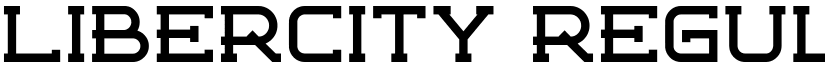 Libercity Regular font