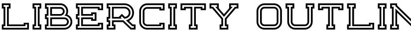 Libercity Outline font