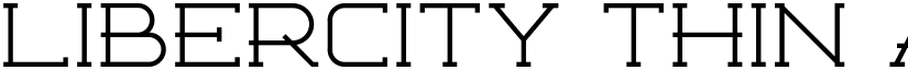 Libercity Thin font
