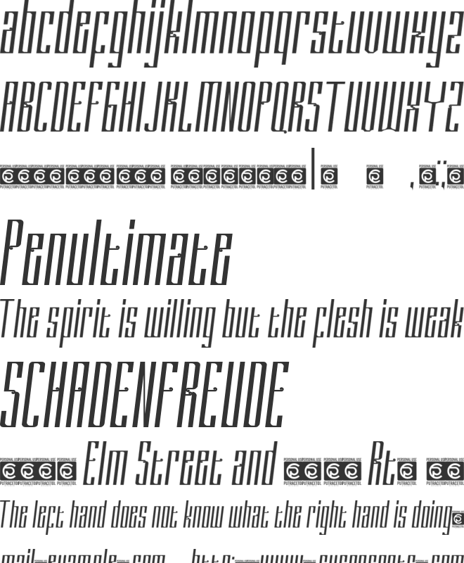 DELACRUZ font preview