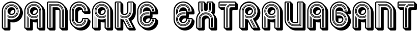 Pancake Extravagant Regular font