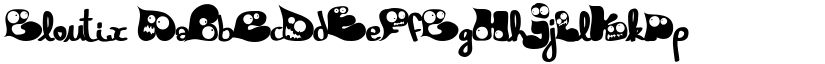 Gloutix font