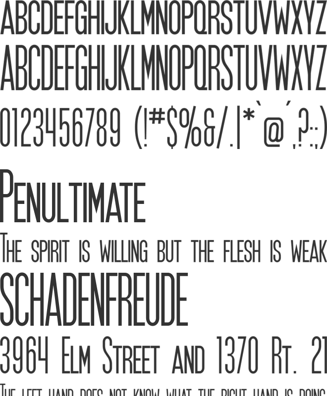 SF Movie Poster font preview