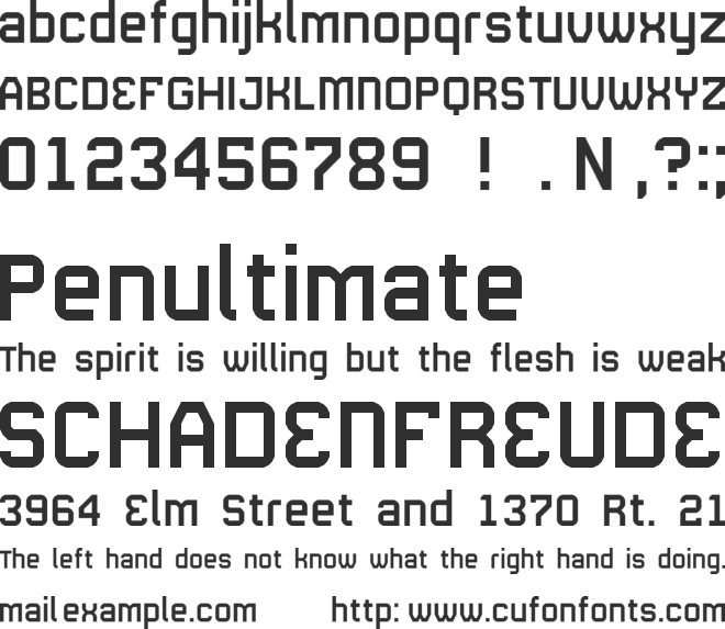 Gamling font preview