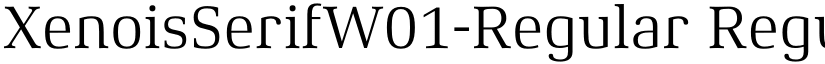 XenoisSerifW01-Regular Regular font