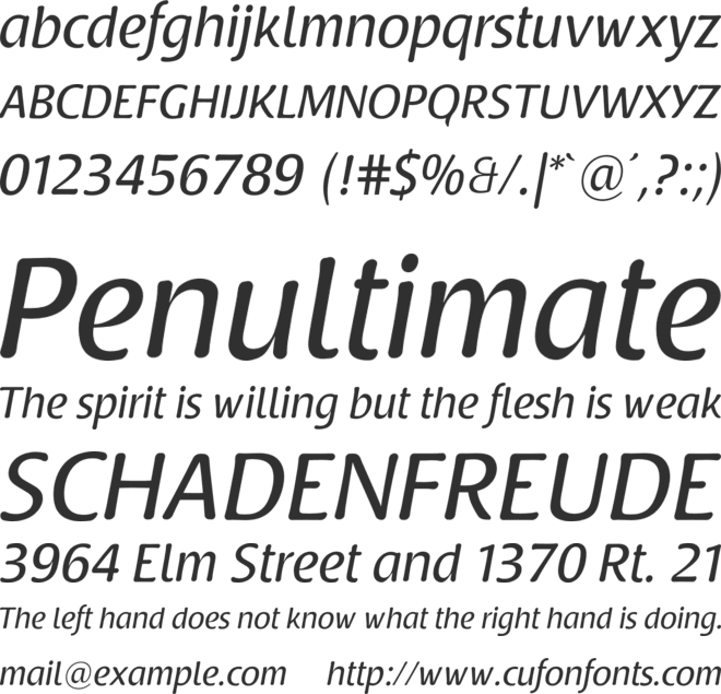 Raspoutine font preview