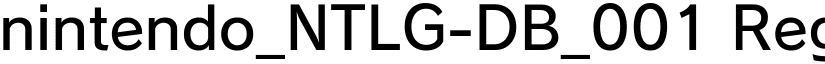nintendo_NTLG-DB_001 Regular font