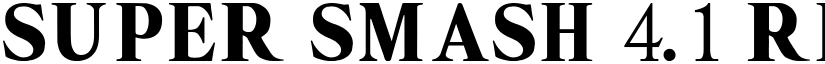 Super Smash 4.1 Regular font