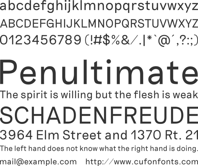 Riposte font preview