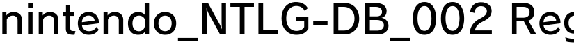 nintendo_NTLG-DB_002 Regular font