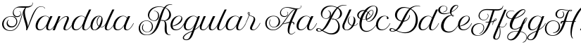 Nandola Regular font