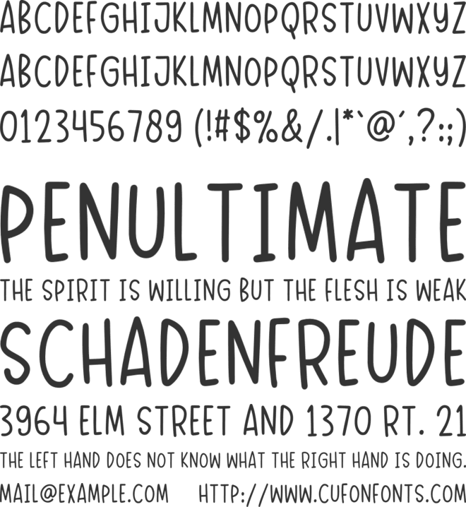 Dreamy Notes Sans font preview