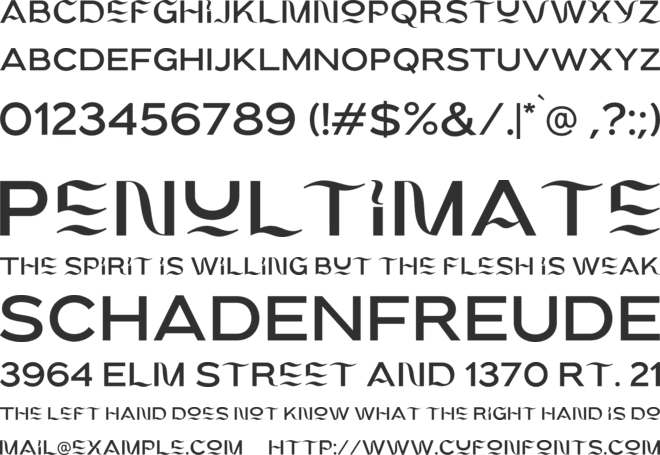 Blink Twice font preview