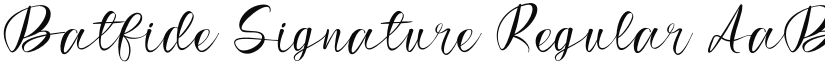 Batfide Signature Regular font