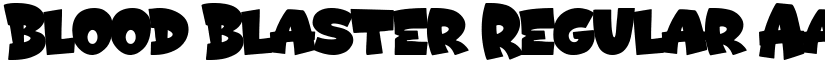 Blood Blaster Regular font