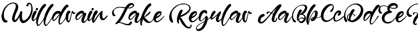 Willdrain Lake Regular font