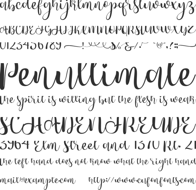 Chellsea font preview