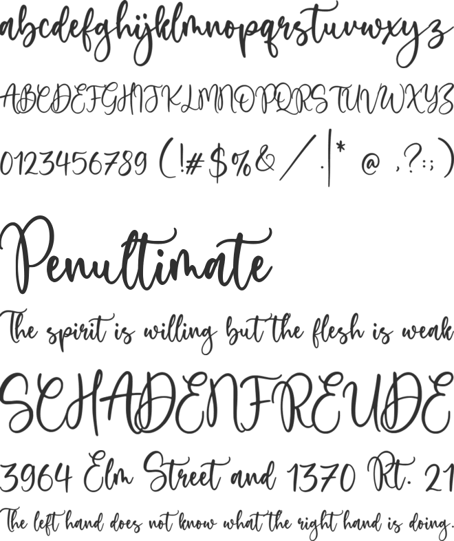 Sweetie Autumn font preview