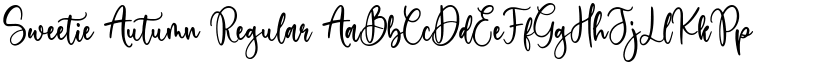 Sweetie Autumn Regular font