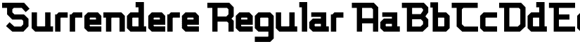 Surrendere Regular font