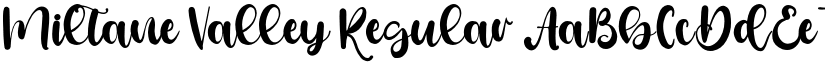 Miltane Valley Regular font