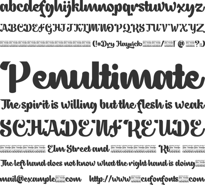 Dry Hayrick free personal use font preview