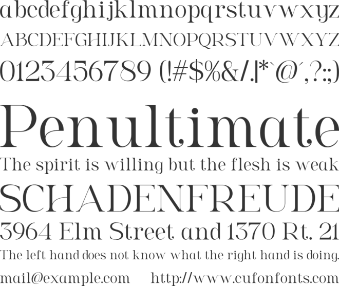 Bromo Plateau Serif font preview