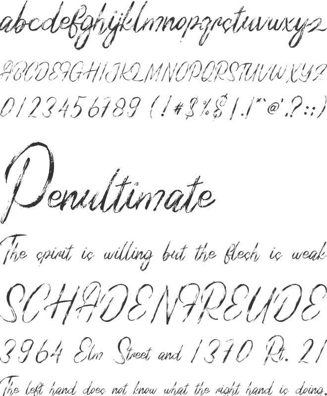 Baskuline 1 font preview