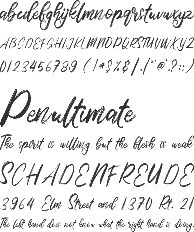Sathiresa font preview