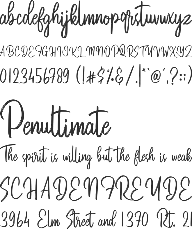The Gaston Swisea font preview