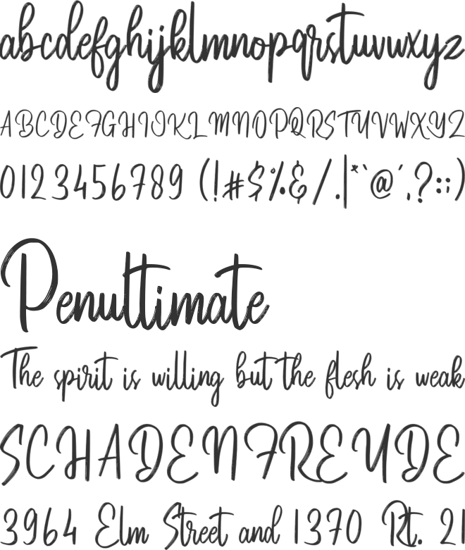 The Gaston Swisea font preview