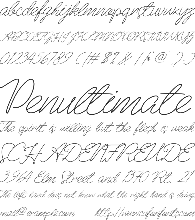 Beauty Hamida font preview