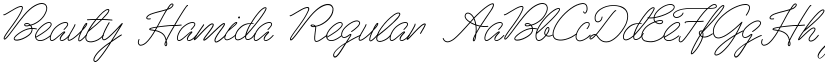 Beauty Hamida Regular font