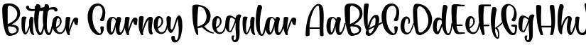 Butter Carney Regular font