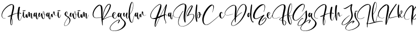 Himawari swim Regular font