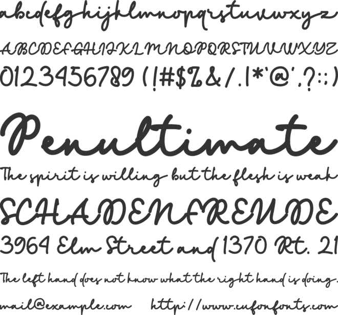 Golden Blast font preview