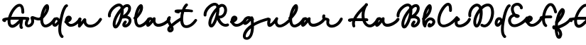 Golden Blast Regular font