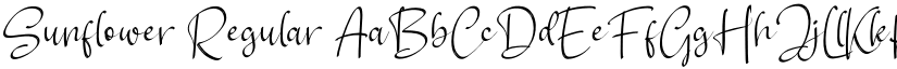 Sunflower Regular font