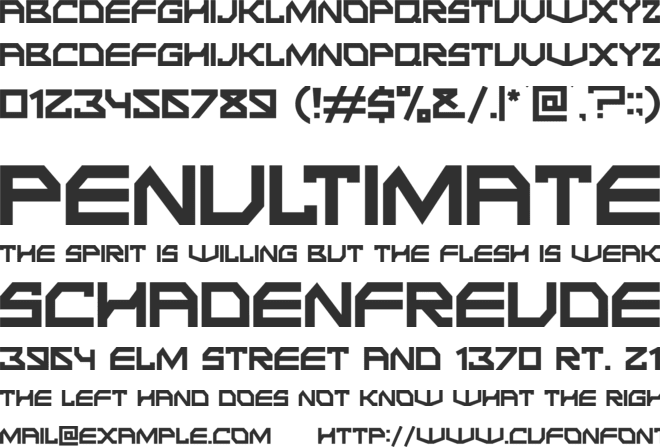 THINGS DIGITAL font preview