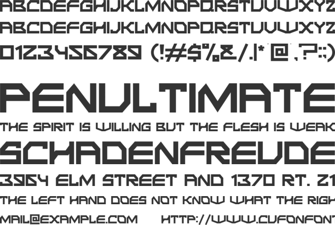 THINGS DIGITAL font preview