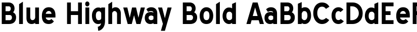 Blue Highway Bold font